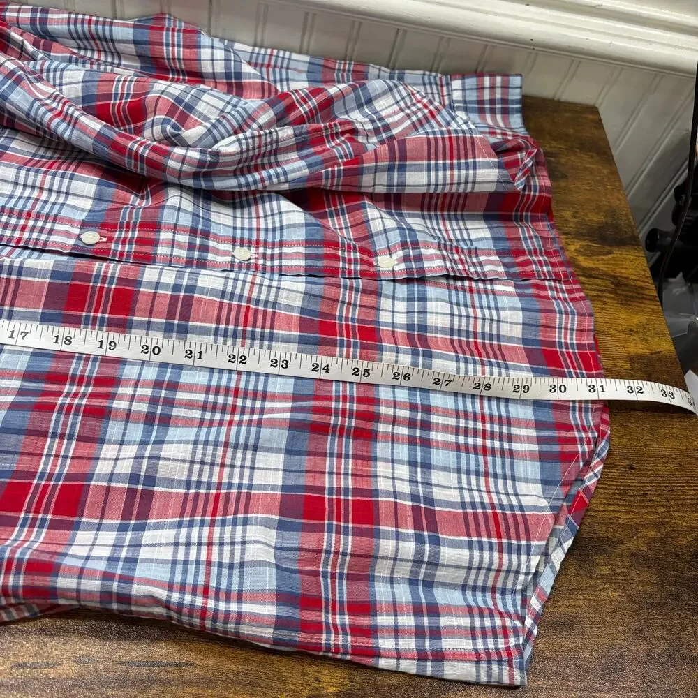 Vineyard Vines Mens Size M Classic Fit Tucker Shirt Button Up‎ Cotton Plaid
